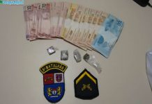 Um menor foi apreendido em Clevelândia portando drogas e dinheiro.