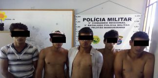 Homens são presos em Mangueirinha portando vários objetos furtados.
