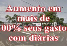 Prefeitura de Palmas/PR aumenta em mais de 100% seus gastos com diárias