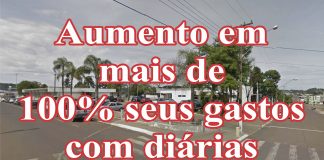 Prefeitura de Palmas/PR aumenta em mais de 100% seus gastos com diárias