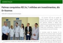 População palmense questiona sobre os investimentos da administração municipal