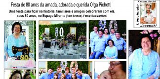 Festa de 80 anos da amada,adorada e querida Olga Pichetti