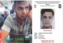 Família procura jovem palmense desaparecido