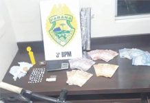 Polícia Militar prende acusados de tráfico de drogas
