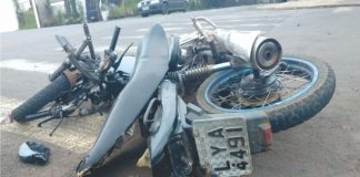 ACIDENTE DE TRÂNSITO ENVOLVENDO MOTO E CARRO