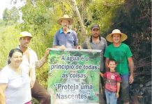 Ação do projeto ‘‘ Proteja uma Nascente ’’