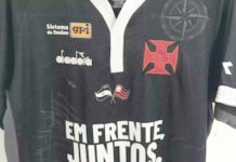 Vasco homenageia vítimas do Flamengo e chuvas do Rio na camisa que utilizará na semifinal