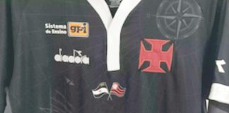 Vasco homenageia vítimas do Flamengo e chuvas do Rio na camisa que utilizará na semifinal