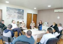 Prefeita Dona Maria recebeu no gabinete na manhã desta terça-feira (26) o comandante do Corpo de Bombeiros de Palmas/PR