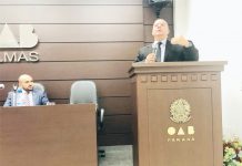 Realizada com êxito e louvor a Palestra memorável e impecável do Desembargador Clayton Maranhão