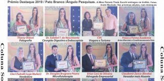 Prêmio Destaque 2019 / Pato Branco /Ângulo Pesquisas. A Miss Paraná Thais Zucchi entregou os troféis. Fotos:                                                                                                                                                                André Machado. Nas próximas edições, mais destaques