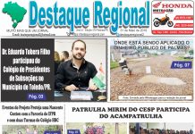 Capa Jornal Destaque Regional 31/05