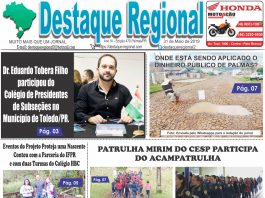 Capa Jornal Destaque Regional 31/05