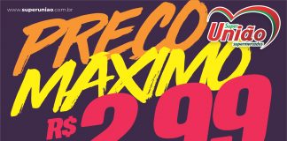 PREÇO MÁXIMO R$ 2,99 É NO SUPERMERCADO UNIÃO!!!! VENHA CONFERIR!!