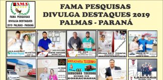 FAMA PESQUISAS DIVULGA DESTAQUES 2019 PALMAS – PARANÁ