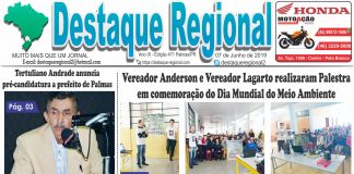 CAPA JORNAL DESTAQUE REGIONAL 07/06