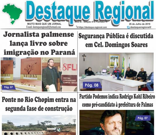 Capa Jornal Destaque Regional 26/07
