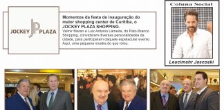 Momentos da festa de inauguração do maior shopping center de Curitiba, o JOCKEY PLAZA SHOPPING.