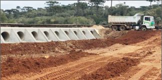 Ponte no Rio Chopim entra na segunda fase de construção