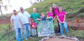 O projeto proteja uma nascente é finalista do prêmio ODS, ONU que se realizará em Curitiba no mês de Setembro