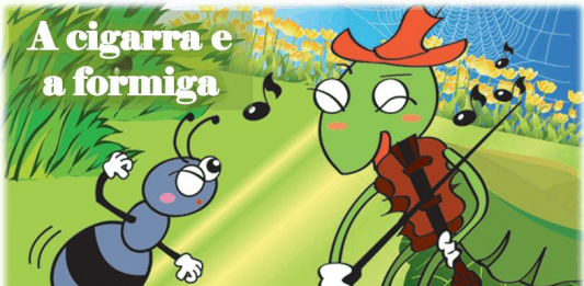 A cigarra e a formiga boa fábula de Monteiro Lobato