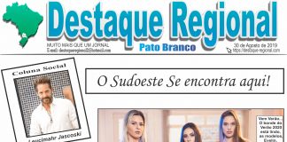 CAPA JORNAL DESTAQUE REGIONAL PATO BRANCO 30/08