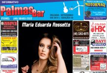 Maria Eduarda Rossetto no Informativo PALMASBAR