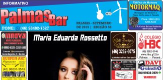 Maria Eduarda Rossetto no Informativo PALMASBAR