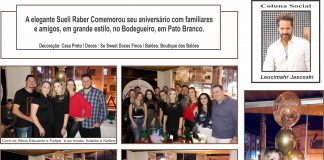A elegante Sueli Raber Comemorou seu aniversário com familiares e amigos, em grande estilo, no Bodegueiro, em Pato Branco.