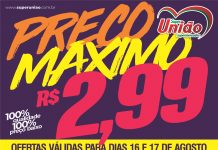 PREÇO MÁXIMO R$ 2,99 NO SUPERMERCADO UNIÃO!!!