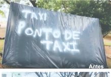 PONTO DE TÁXI PRÓXIMO A ROTATÓRIA DO DOM CARLOS AINDA CONTINUA SEM SOLUÇÃO