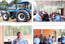 Administração entrega trator para associação do Bom Retiro em Coronel Domingo Soares