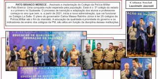 Assinado a implantação do Colégio da Polícia Militar de Pato Branco