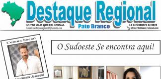 CAPA JORNAL DESTAQUE REGIONAL PATO BRANCO 11/10