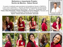 Belíssimo e importante Projeto: Sonho de Menina – Debut Social