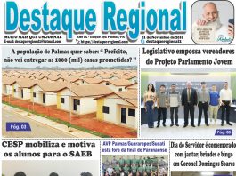CAPA JORNAL DESTAQUE REGIONAL 01/11