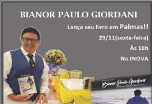 Bianor Paulo Giordani, mestre em Reiki vai estar em Palmas nesse final de semana