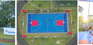 Prefeitura de Pato Branco entrega quadra de basquete revitalizada para a comunidade