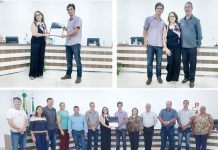 Moção de Aplauso na sessão da Câmara de Vereadores em virtude da nossa ex-servidora pública da casa Solange Vergínia Dallastra Favero pelos 18 anos e 9 meses de serviços prestados