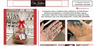 A relojoaria, ótica e Joalheria Celso Joalheiros, em Pato Branco Sorteará uma belíssima e recheada Cesta de Natal