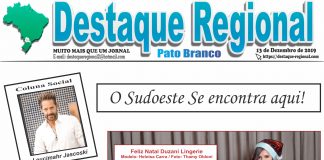 CAPA JORNAL DESTAQUE REGIONAL PATO BRANCO 13/12