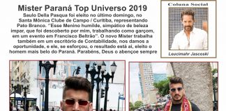 Mister Paraná Top Universo 2019