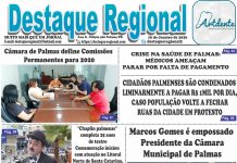 Capa Jornal Destaque Regional 10/01/2020