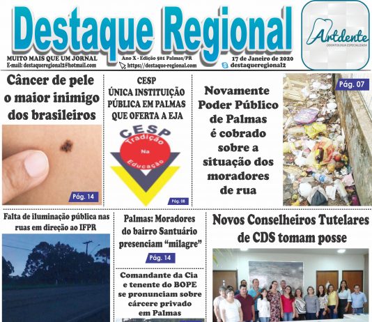 Capa Jornal Destaque Regional 17/01