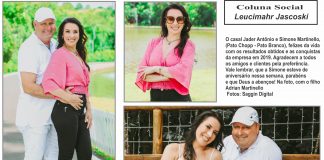 O casal Jader Antônio e Simone Martinello, (Pato Chopp – Pato Branco)