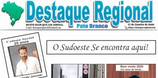 CAPA JORNAL DESTAQUE REGIONAL PATO BRANCO 17/01