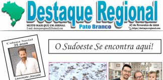 CAPA JORNAL DESTAQUE REGIONAL PATO BRANCO 07/02