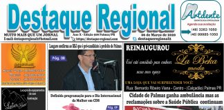 CAPA JORNAL DESTAQUE REGIONAL 06/03