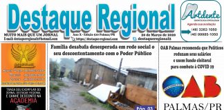 CAPA JORNAL DESTAQUE REGIONAL 20/03