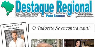 CAPA JORNAL DESTAQUE REGIONAL PATO BRANCO 27/03